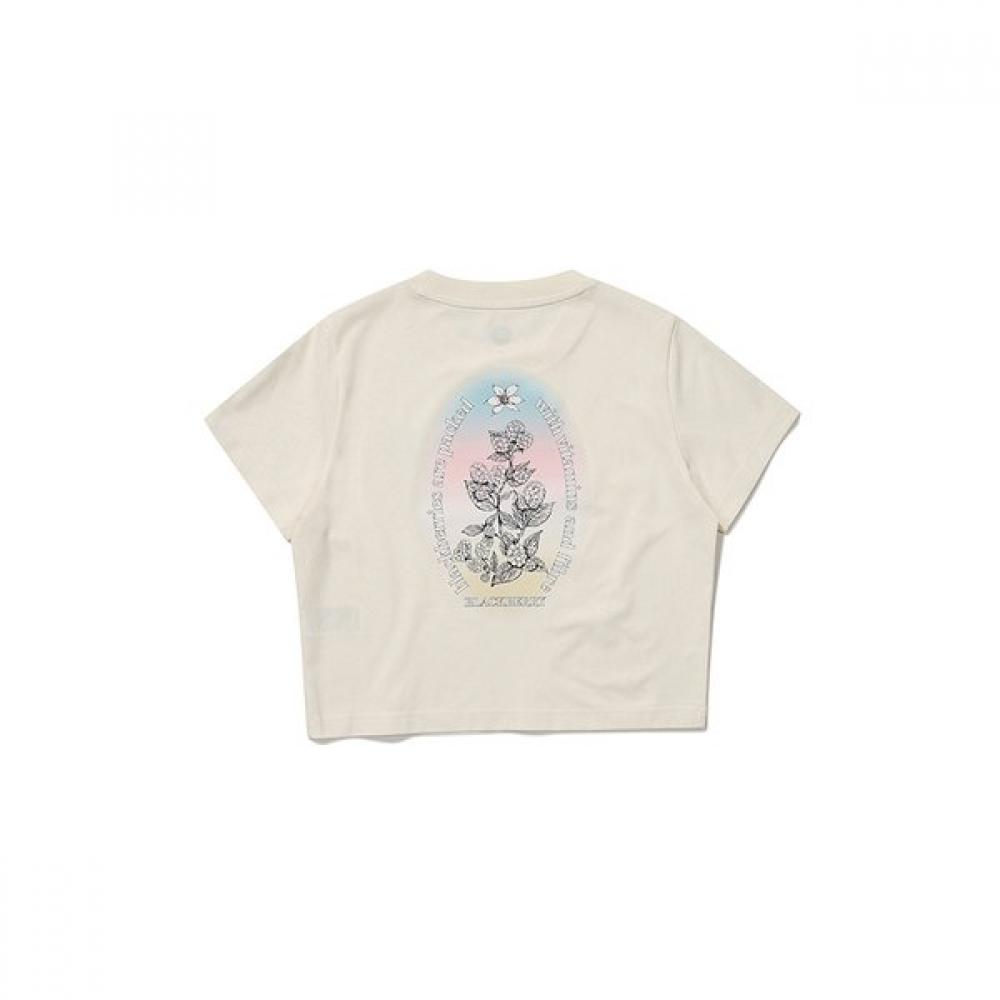 GradienT ArTwork ShorT Sleeve T shirT  Ivory 