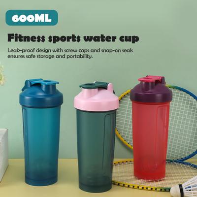 Shaker Proteico con Sfera Miscelatrice 600ml Portatile Tazza Shaker a Bocca Larga per