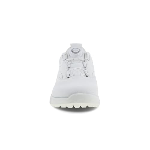 ECCO Women's Waterproof BOA Golf Sneakers, Size S3, White, Size 25.0 cm, 2.5E
