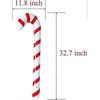 6 Pcs Inflatable Candy Canes Balloons For Christmas Decorations