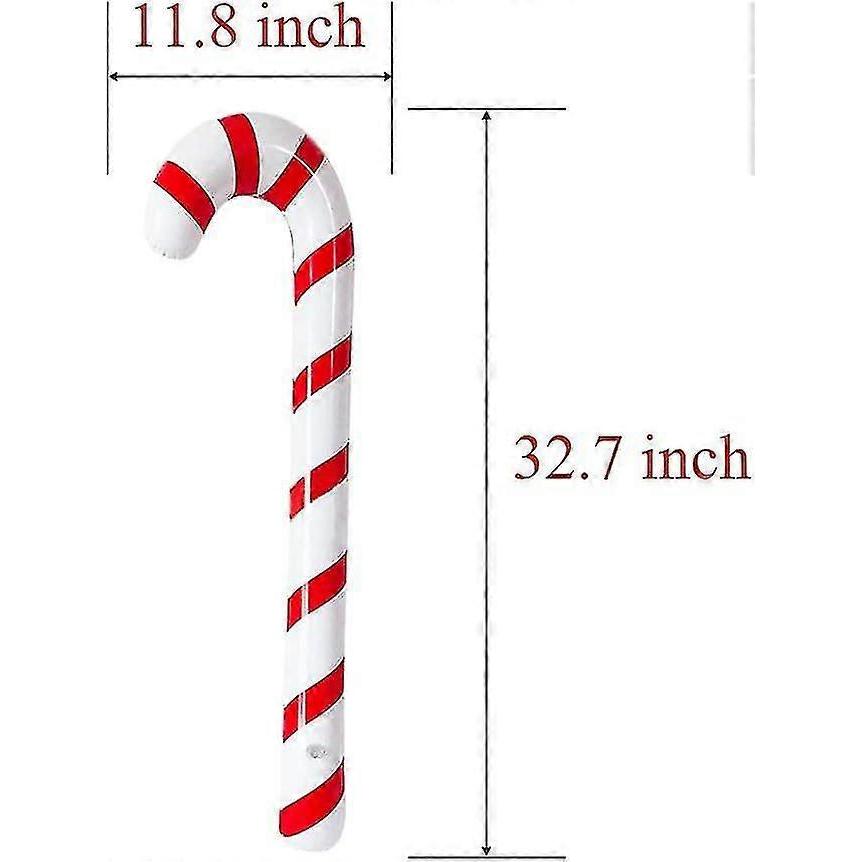 6 Pcs Inflatable Candy Canes Balloons For Christmas Decorations