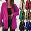 2025 New Women's Winter Lapel Slim Woolen Solid Color Fashion Coat for Europe and America