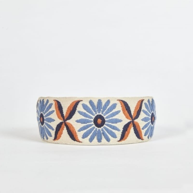 LALA Sunflower Embroidered Hairband P-Blue