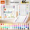 True Color Stackable Acrylic Markers - Non-Bleeding Watercolor Pens for Students and Kids