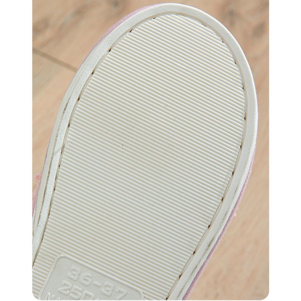 Plüschschuhe, Überkreuzriemen, Baumwollpantoffeln, Damenschuhe, Hausschuhe, Plüsch-Baumwollpantoffeln