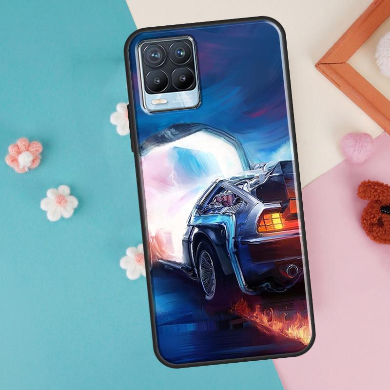 Back To The Future Time Machine For OnePlus 11 10 Pro 10T Nord CE 2 Lite Realme C55 C35 C33 C31 C30 C21Y GT Neo 5 3 2T Case