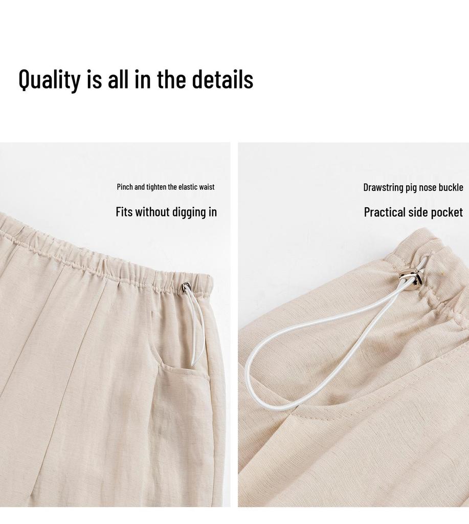 Spring-Summer 2026 Maternity Wide-Leg Pants - Comfortable, No Belly Tightening
