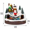 Light Up Rotating Christmas Village Music Box, Musical Snowy Village Tabletop Decoration