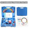 Air Conditioning Pressure Manifold Gauge Hose Kit Set For R22 Refrigerant Pressure Gauge Car Air Condition Refrigerant Gaug