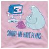Sesame Street Unisex Adult Me Have Plans Cookie Monster T-Shirt