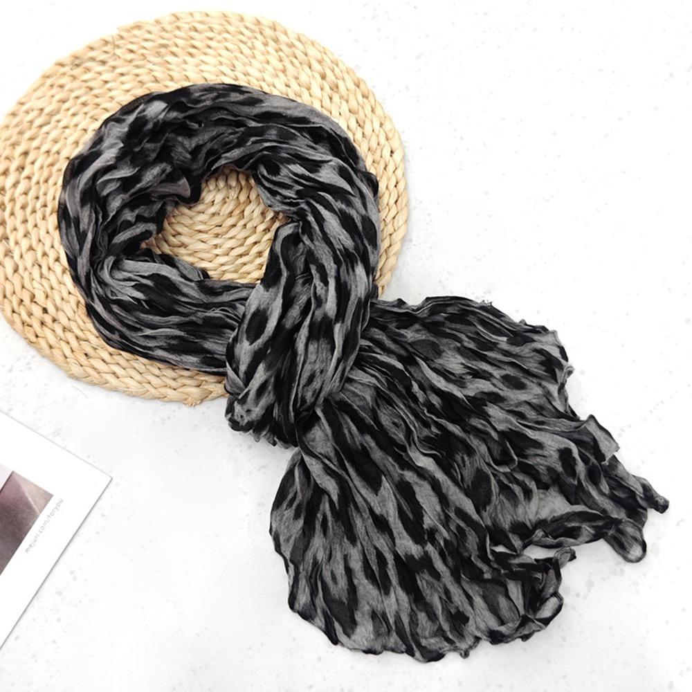 

Gradient Blue Long Scarf Soft Retro Cotton Hemp Scarf Sunscreen Scarf Spring Summer Color1