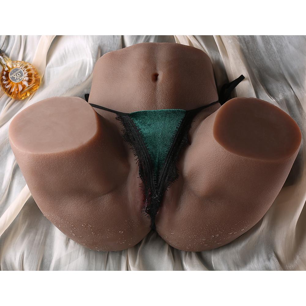 9.5KG Realistic Hip Masturbator for Men - 2 Hole Design (Deep Vagina & Tight Anal) with 3D Lifelike Pussy and Ass&Ultra-Realistic Sex Doll Hip