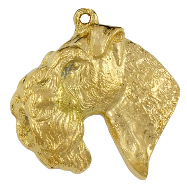 Kerry Blue Terrier, Irish Blue Terrier I - necklace with a dog in a gift box, gold-plated pendant for a dog lover, striking jewelry by Art-Dog