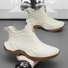 Men's Casual Sports Shoes, Large-sized Breathable Chef Men's Shoes, Outdoor Rain Boots, Waterproof and Anti-slip Rain Boots