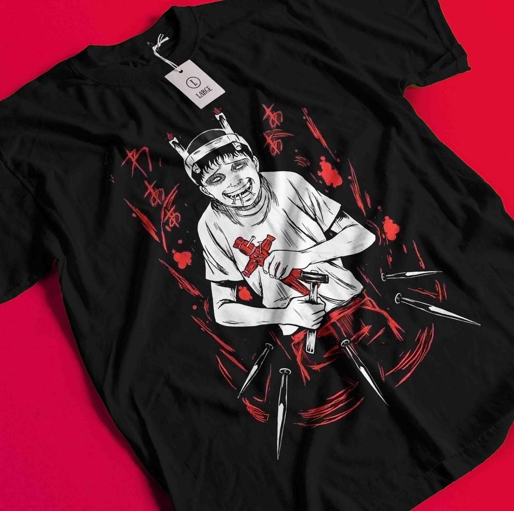 

Vintage Horror Anime Love Japanese Shirt Manga Halloween Gift T-Shirt Unisex Tee BB538 XL