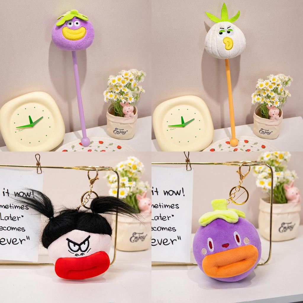 Big Mouth Animal Plush Toy Stick Cute Practical Girl Pendant Hammer Stick Doll