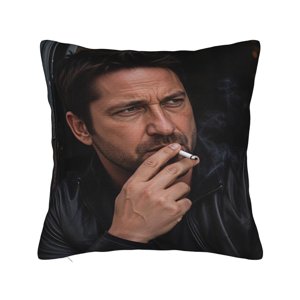 Gerard Butlers Pillow Case Novelty Pillow Cover Square Pillowcases For Living Room Chair