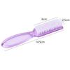 5pcs Transparent Nail Brush Cleaning Brushes Plastic Handle Grip Multifunctional Brush Cleaner Scrubbing Pedicure for Manicure