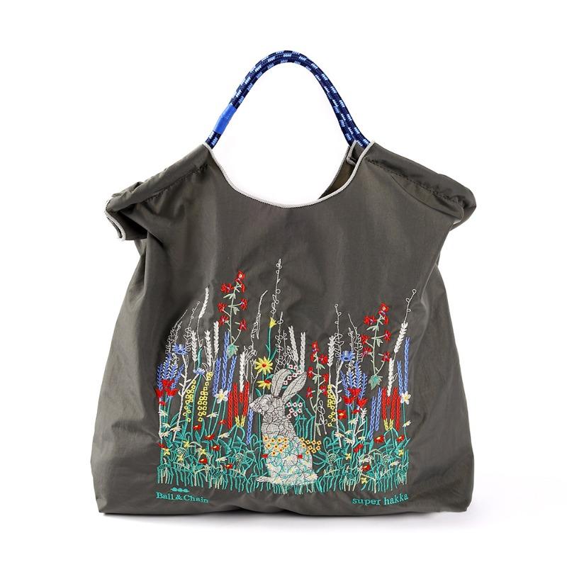Nylon handbag bag new embroidered large capacity ball chain shoulder tide messenger tote bag