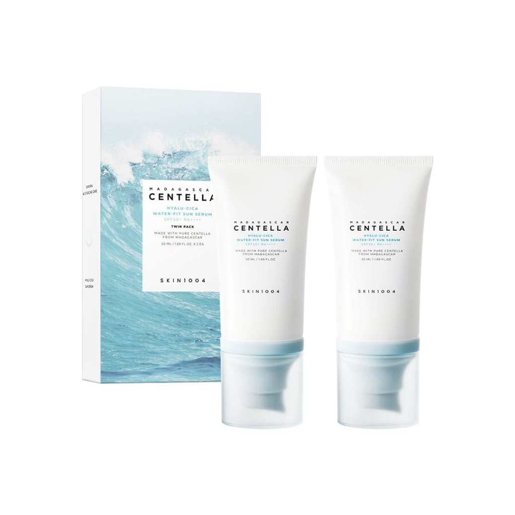 Skin1004 Hyalu-CICA Water-fit Sonnenserum PA++++ (50ml / 100ml / Doppelpack)