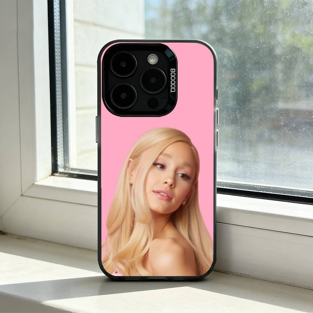 Ariana G-Grande Singer Phone Case For iPhone 17,16,15,14,13,12,11 Plus,Pro Max,XS,Colorful Silver Phone Case Funda Cover