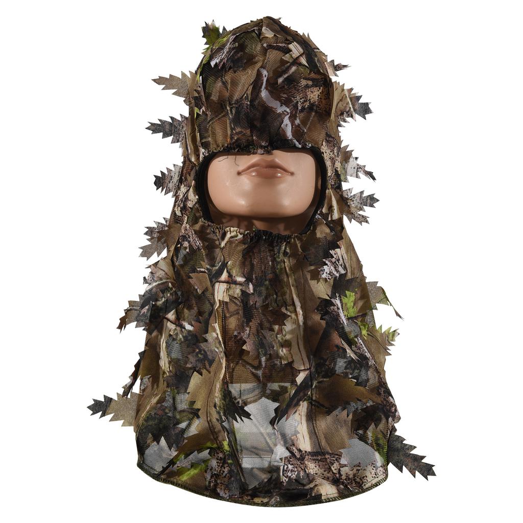 Ghillie Hunting Hat Camouflage Leaf Headgear Mosquito Net Hat Hunting Accessories for Men