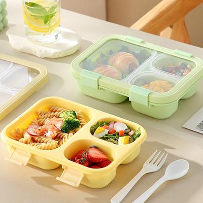 1Pc Salad Lunch Box  - Leakproof With Compartments Bento Tray Microwave Bento Box  - Ideal For Meal Prep & On-The-Go Dining