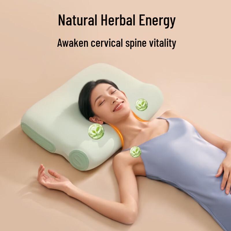 SKG Cervical Spine Memory Foam Pillow with Heat & Traction