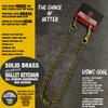 Short Type Brass Wallet Chain Hook; USWC-006L