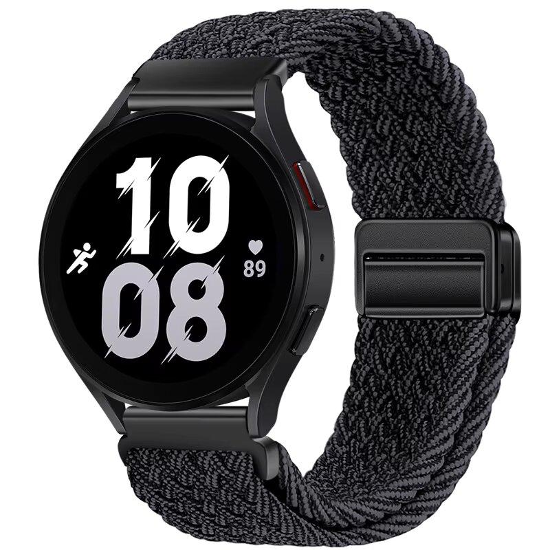 Weaves Nylon Loop Strap For Samsung Galaxy Watch8 40 44mm Magnetic Wristband For Galaxy Watch 8 Classic 46mm Band Sport Bracelet