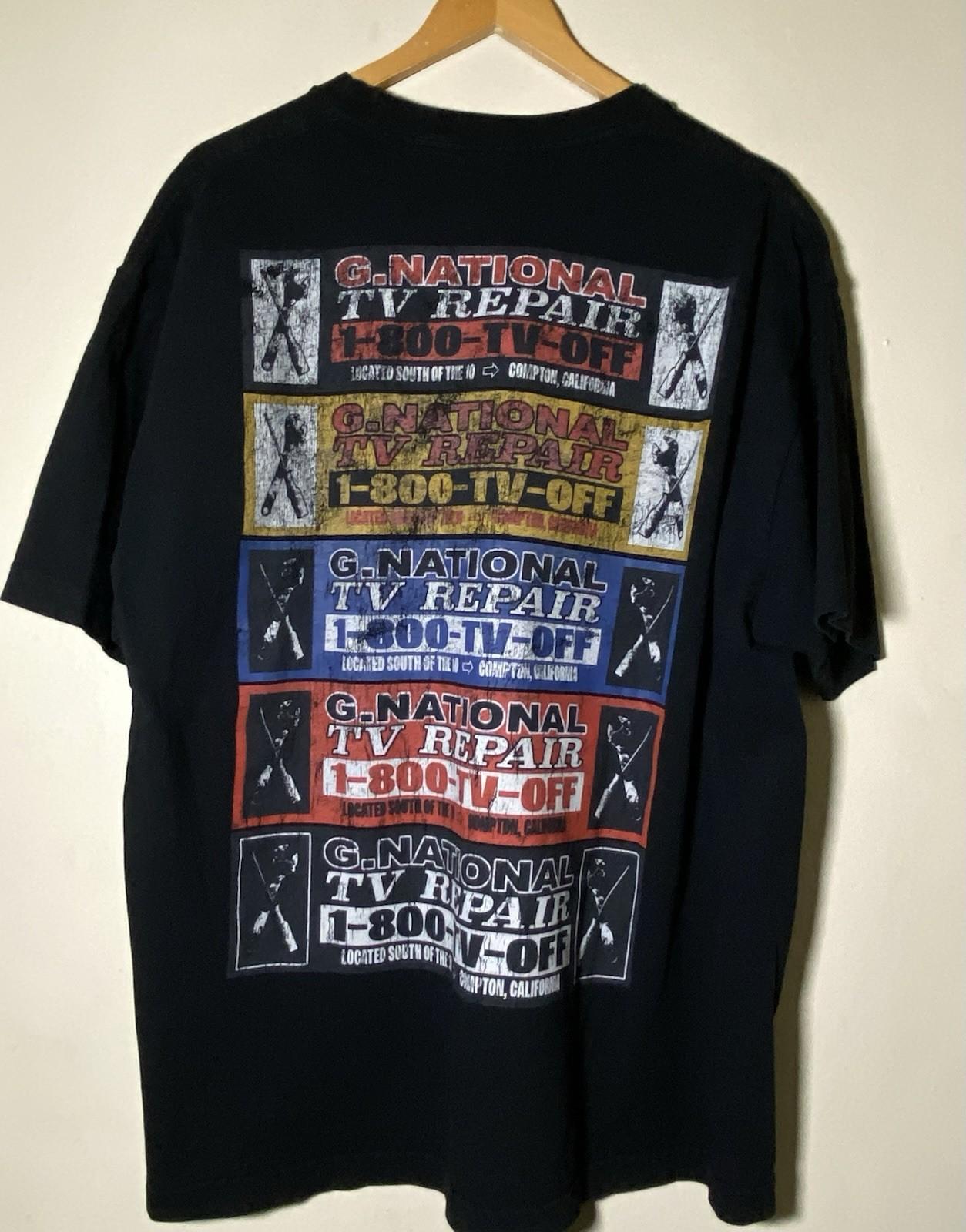 Kendrick Lamar Grand National Tour T-Shirt Men XL PG Lang Mechanic Tee Unisex T-Shirt S