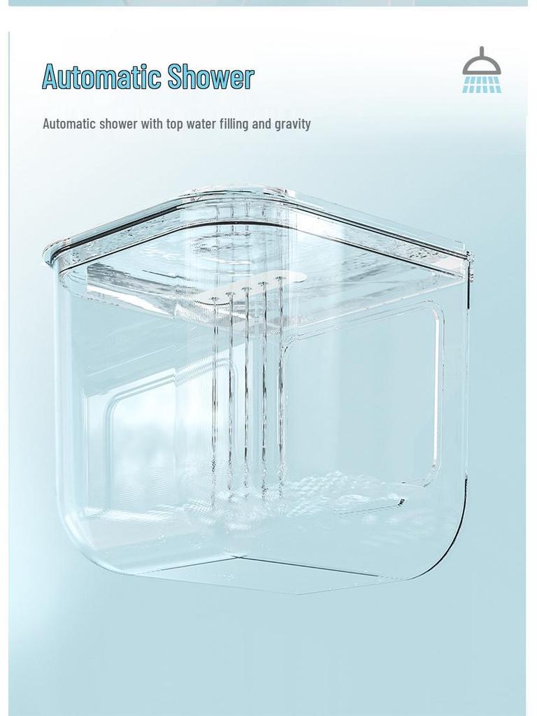 Extra Large Bird Bath Shower for Small Birds: Ideal for Mynah, Cockatiel, Budgerigar