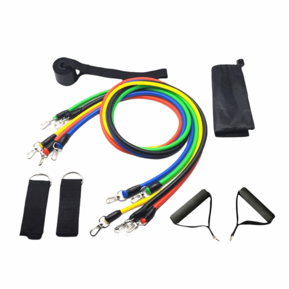 11Pcs/Set Durable Resistance Band Set Anti-Break Elastic Training Band  Fitness Equipment