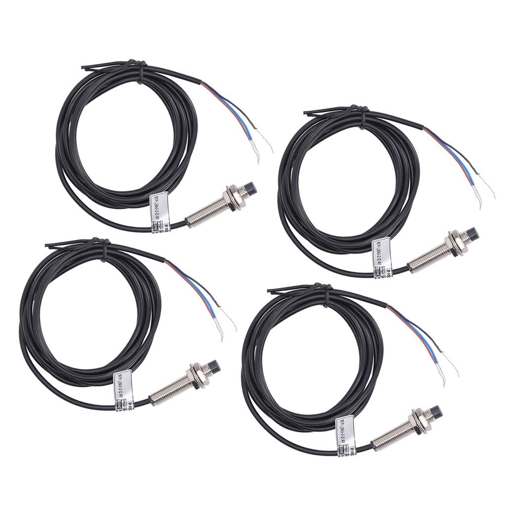 4 Set Proximity Switch 8mm Dia PNP 3 Wire Normally Closed NC Contact Inductive Proximity Sensoring Switch 6 To 36VDC