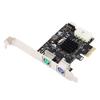 PCIe to PS 2 Adapter Card MCS9990CV Chip Built in USB2.0 Pin PCIe to 2 Ports PS 2 Keyboard Mouse Expansion Card for PC