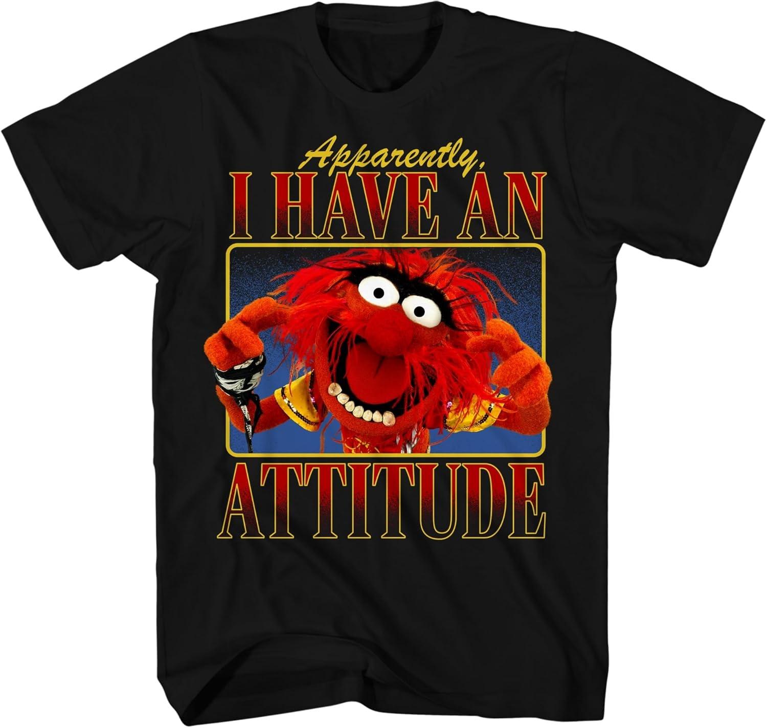 The Muppet Show Animal I Have an Attitude Adult T-Shirt S чёрный