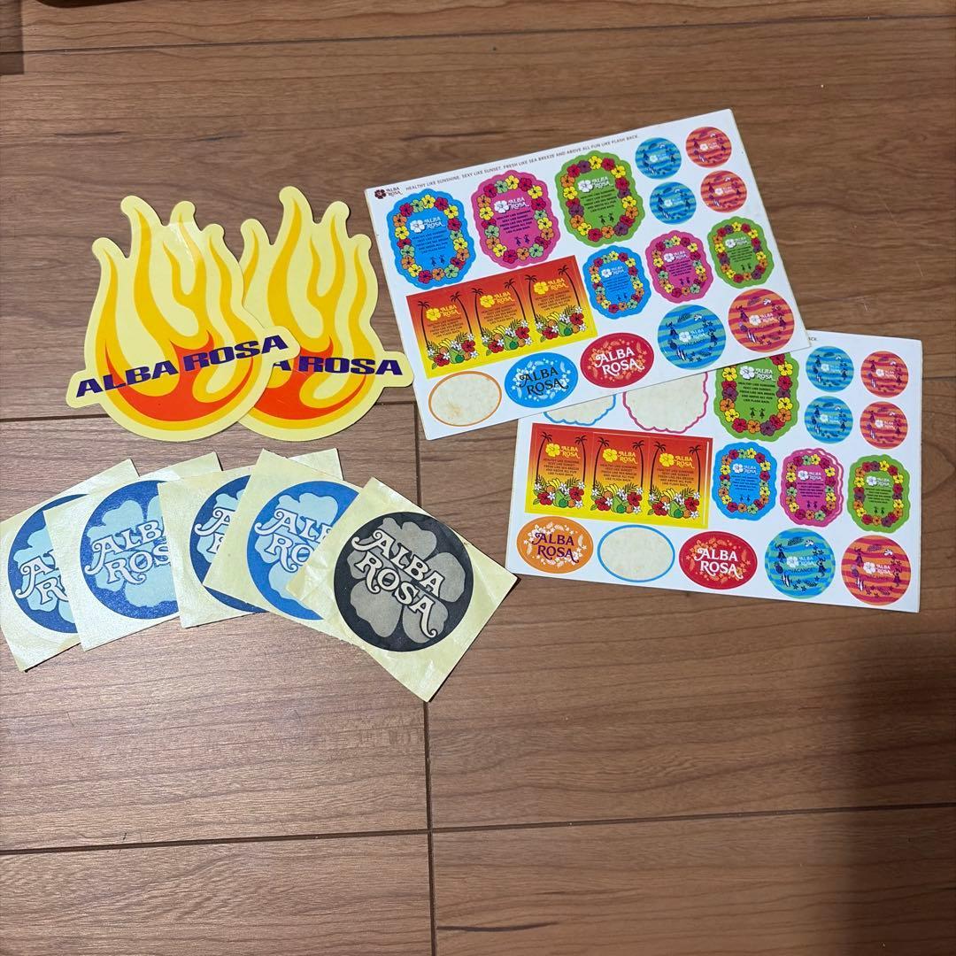 Used ALBA ROSA Seal Sticker Set Heisei Gal