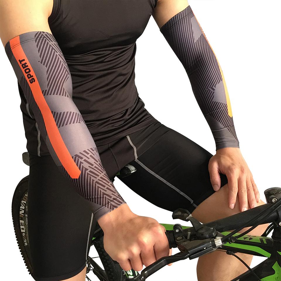 2Pcs Sport Cycling Bicycle Uv Sun Protection Cuff Cover Protective Arm Sleeve Bike Arm Warmers Sleeves