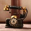 Vintage Resin Telephone Model Miniature Craft Photography Props Bar Live City Fashion Home Decor