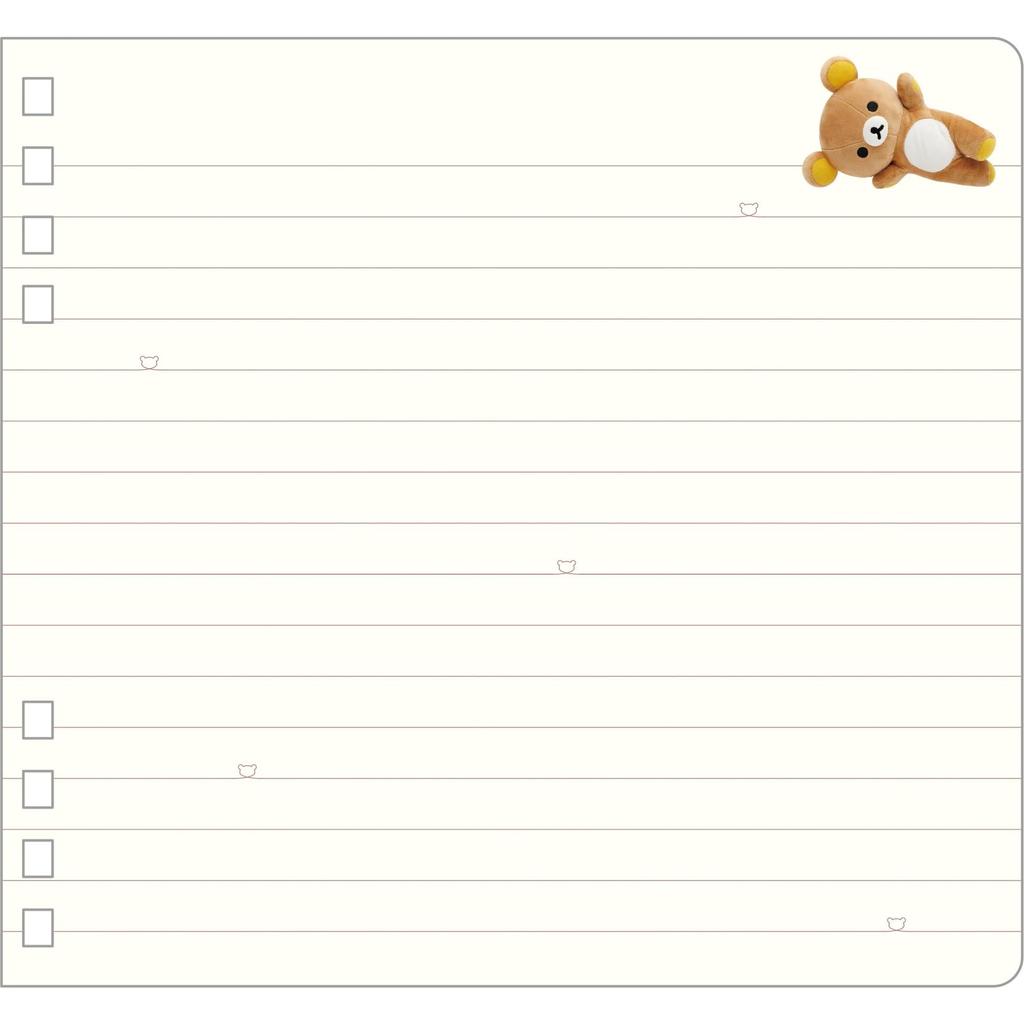 San-X Rilakkuma "Plush Photo" Series Square SP Notebook NY43901 H130  W140mm