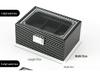 Large Capacity Carbon Fiber Watch Display Box with Transparent Skylight