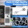 Rv Door Holder 304 Stainless Steel Thicker 6" T-Style Door Holder Catch for Trailer Door Holder,Camper, Travel Trailer, Cargo, Truck & Van Door