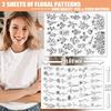 Water Soluble Flower Embroidery Patternser Animal Patterns Daisy Flowers Stick and Stitch Embroidery Paper Hand Sewing DIY