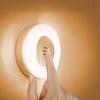 Modern LED Touch Control Night Light Rechargeable Night Light Adjustable Brightness Warm & Cool White Portable LED Lamp for Bedroom Hallway Wardrobe