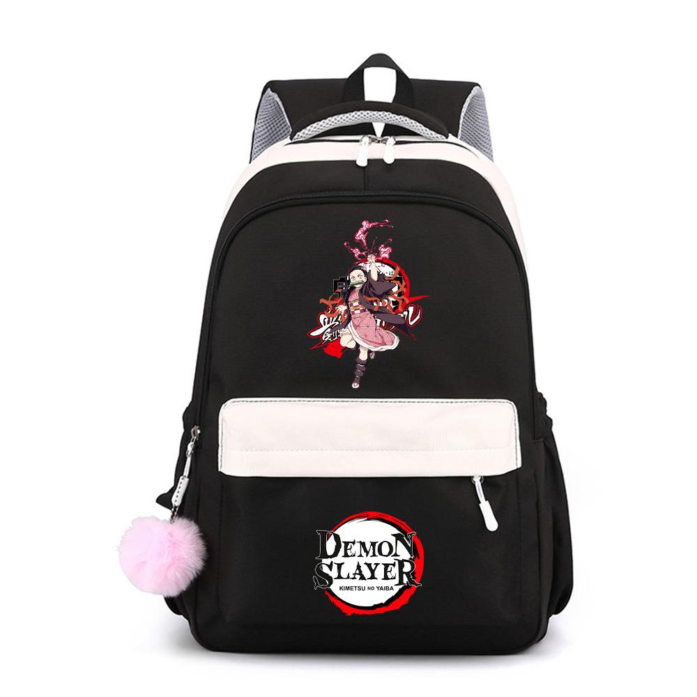 Anime Demon Slayer Printed Large Capacity Waterproof Backpack for Teenger Student Schoolbag Bookbag Gift Travel Bag
