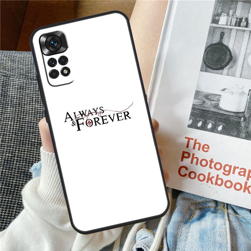 The Vampire Diaries Always Forever Case For Xiaomi Redmi Note 12 10 9 11 Pro 9S 10S 11S 12S Cover For Redmi 12 9C 10C 12C 13C