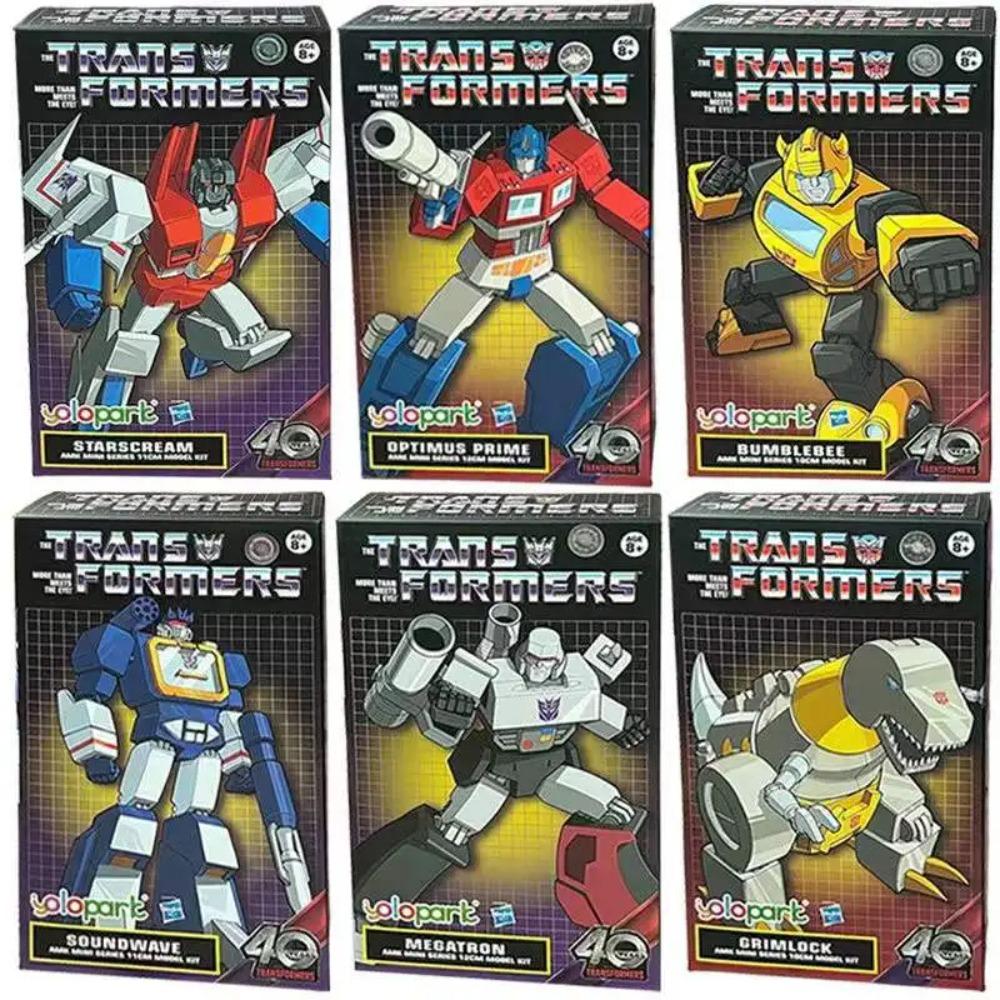 Figuras de Acción YOLOPARK G1 Licenciadas por Hasbro Serie Mini AMK Juguete Transformers Optimus Prime Megatron Bumblebee Soundwave