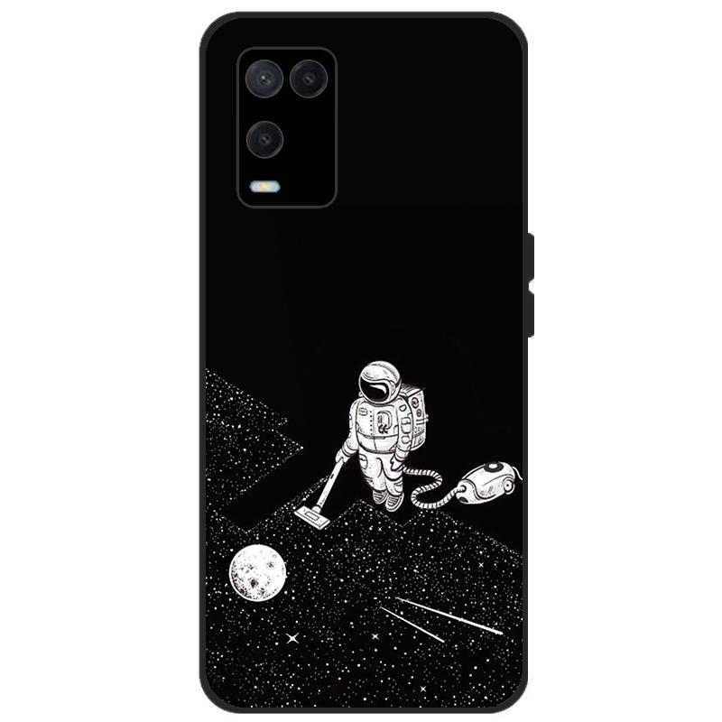 For OPPO A54 Case Back Phone Cover For OPPO A54 5G 4G Case CPH2239 CPH2195 OPPOA54 A 54 Bumper Silicon Soft Coque black tpu case