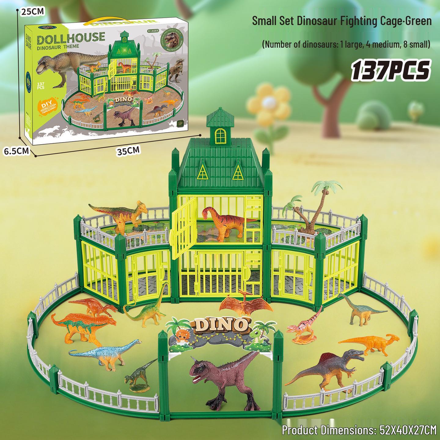 Children s Jurassic Dinosaur Arena Simulation DIY Toy Set