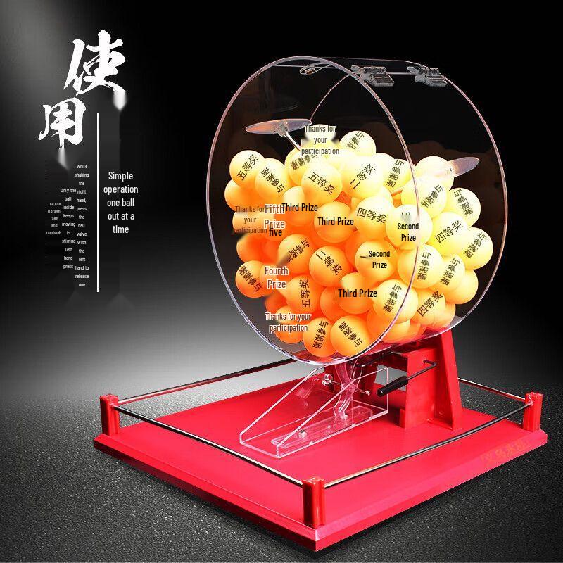 Časový pták Červený šťastný losovací a loterijní stroj